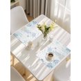 thumbnail image 5 of Coastal Placemats Set of 4, Turquoise Blue Turtle Starfish Coral Jellyfish Placemats for Dining Table, Place Mats for Kitchen Tabletop, Waterproof Wipeable Dining Table Mats Set, 5 of 9