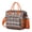 Orange-30, variant on Natural Floral Aesthetic Insulated Tote - Earthy Bohemian Style Leakproof Bag