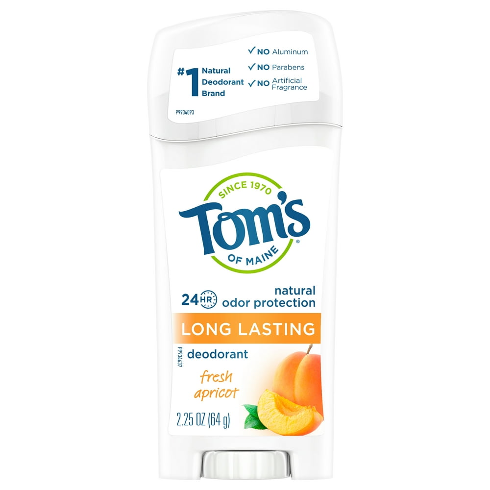 Tom's of Maine Long Lasting Natural Deodorant, Fresh Apricot, 2.25oz