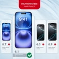 thumbnail image 2 of Protector de pantalla Intaleo MagicBox de cristal templado para iPhone 16, 2 of 7