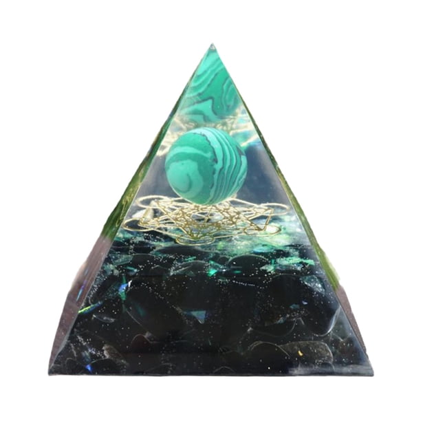 Pirámide Orgonita Cristal Generador Pirámide Cristal Curativo (turquesa)