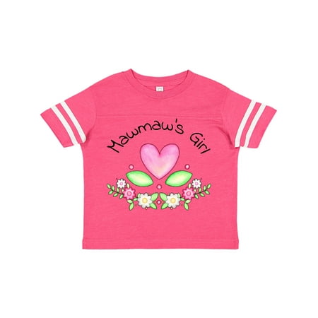 

Inktastic Mawmaw s Girl- heart flowers Gift Toddler Toddler Girl T-Shirt