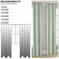 thumbnail image 3 of Mainstays 4 of a Kind Blackout Curtain Panels, Set of 4, Green, 28" W x 84" L, 3 of 8