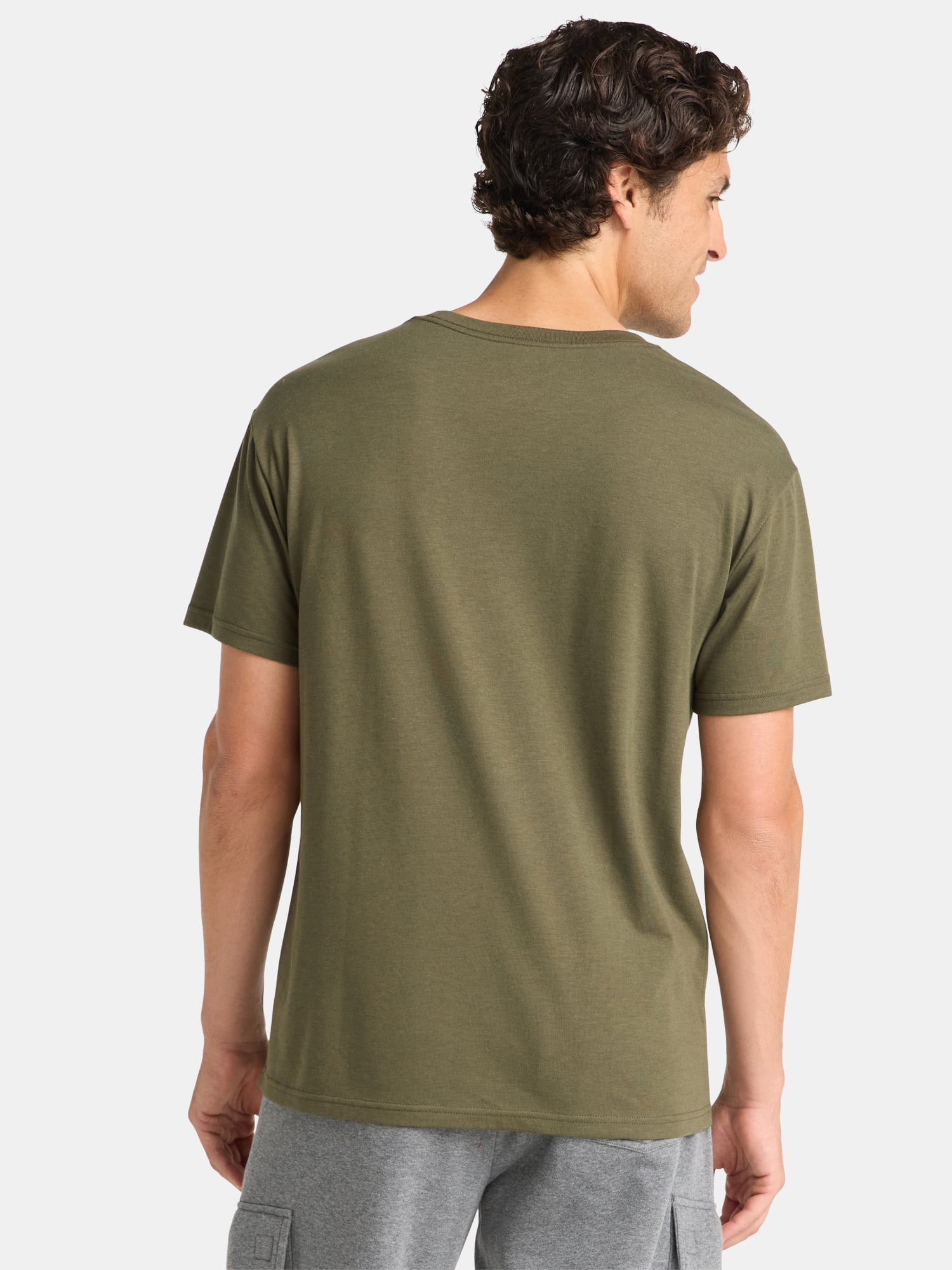 Athletic Works Men’s Tri-Blend Pocket Tee, Sizes XS-4XL