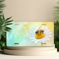 thumbnail image 4 of License Plate, Bee on Daisy Decorative Front,Personalized Stainless Steel License Plate Cover For Men Women,12.2" X 6.2", 4 of 6