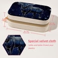 thumbnail image 5 of Taurus Constellation Velvet Portable Jewelry Box with Removable Compartment - Necklace, Earring, and Travel Organizer - Gift, 5 of 7