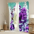thumbnail image 3 of jejeloiu Santa Claus Curtains Pack of 2 (42x84 Each),Purple Christmas Balls Curtains Blackout,Kawaii Xmas Reindeer Bedroom Curtains For Teens,Microfiber Bedroom Decor, 3 of 6
