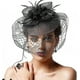 thumbnail image 1 of Tocado de plumas para boda, diadema y clip para el día de la mujer, sombrero para cóctel, fiesta de té, para niñas y mujeres, 1 of 5