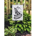 thumbnail image 2 of KDAGR Ski Skiing Symbol Emblem Downhill Alpine Skier Slalom Silhouette Garden Flag Decorative Flag House Banner 28x40 inch, 2 of 2