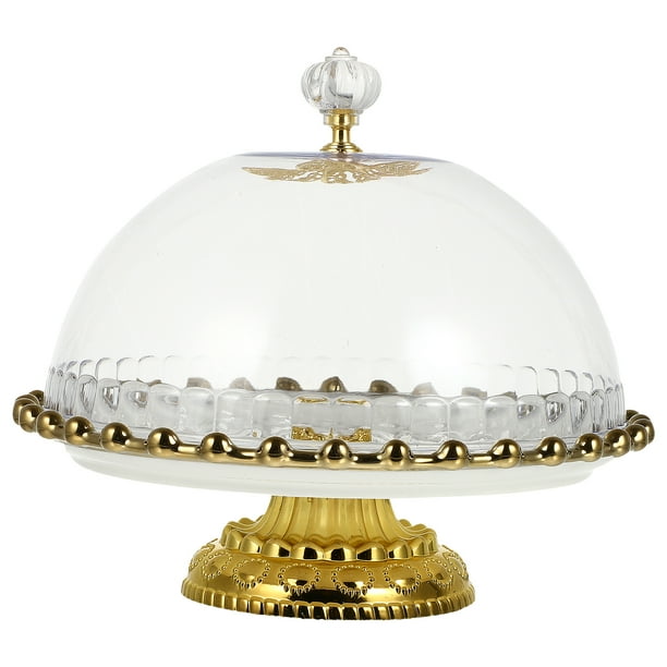 Cake Stand Tray Glass Ceramic Dome Display Crystal Stands Wedding Tall