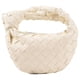 thumbnail image 1 of Bolso con nudo de cuero de vaca real, tejido hecho a mano, bolsos de gran capacidad, Poq -GSL, 1 of 4