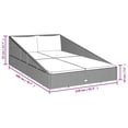 thumbnail image 2 of vidaXL Garden Bed Gray 78.7"x54.7" Poly Rattan, 45777, 2 of 8