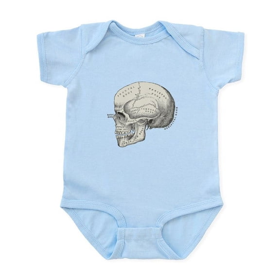 CafePress - Skull Anatomy Infant Bodysuit - Baby Light Bodysuit, Size Newborn - 24 Months