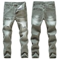 thumbnail image 3 of Ardorlove Jeans Skinny Slim Fit Garçon Déchirés Extensible Jeans Droits Jeans Lavés, 3 of 7