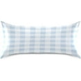 thumbnail image 3 of GZHJMY Sky Blue Plaid Satin Pillowcase for Hair and Skin, Soft and Cozy Cooling Smooth Pillow Cover with Envelop Closure, Standard Size 20x26in Home Decor, 3 of 7