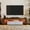 Walnut+White, variant on Soonbuy 63" TV Stand with LED Lights, Modern Entertainment Center Media with 2 Drawer & Open Shelf Console Table Storage Desk Up to 70 in TV for Living Room, Bedroom