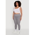 thumbnail image 3 of Womens Plus Size High Waisted Ribbed Knit Fleece Lined Leggings, 3 of 5