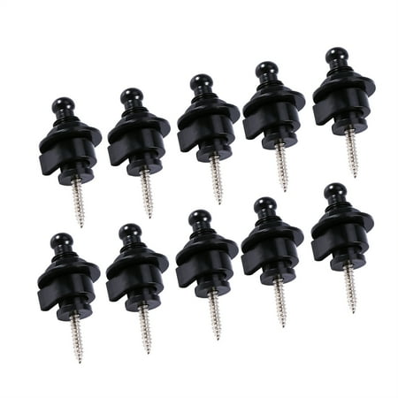 Epiphone Electric Guitar Straps - WALFRONT 10pcs/bag Electric Guitar Metal Bass Strap Locks Antiskid Straplocks Accessory, guitar straplock, bass straplock
