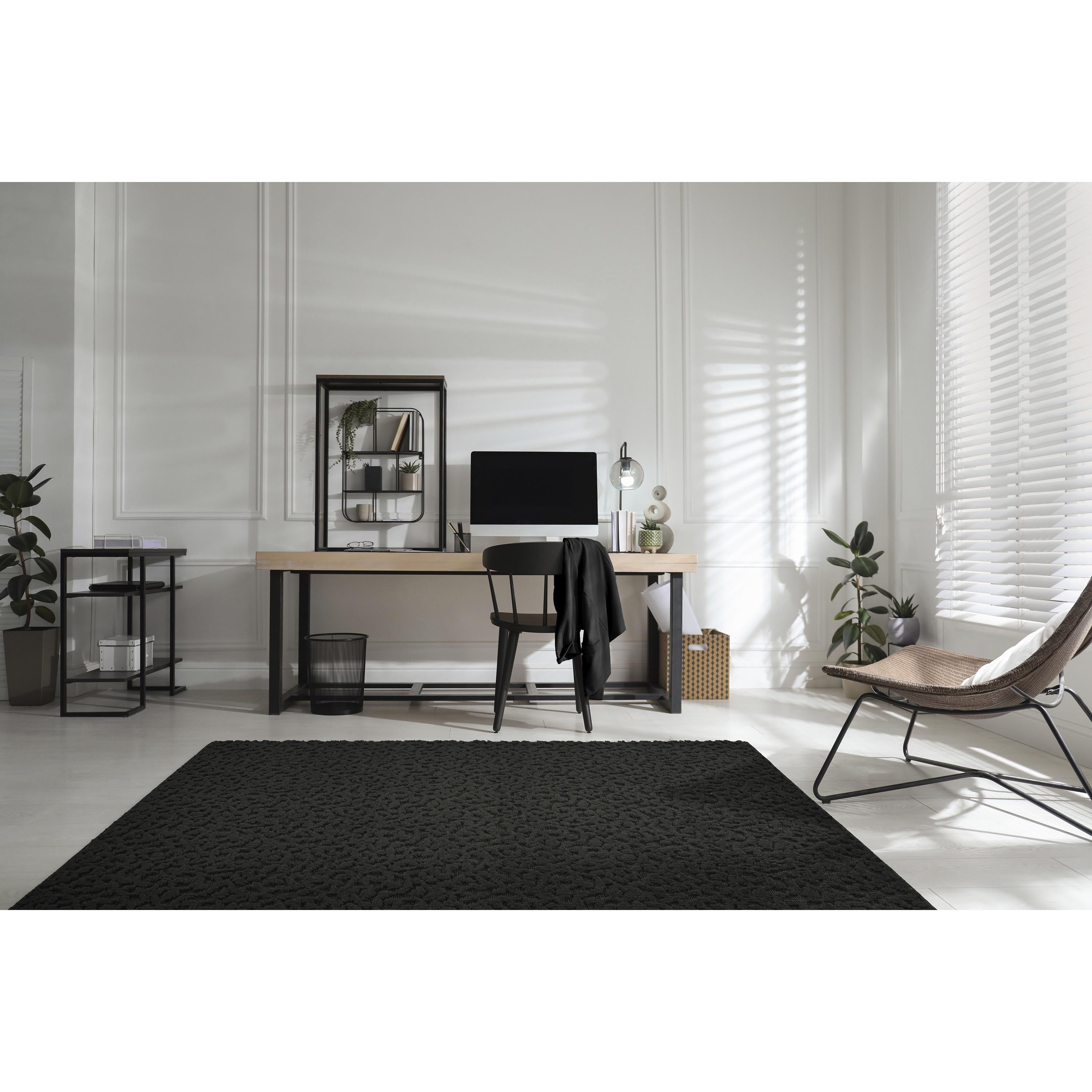 Garland Rug Ivy Black Square Indoor Area Rug, 12' x 12'