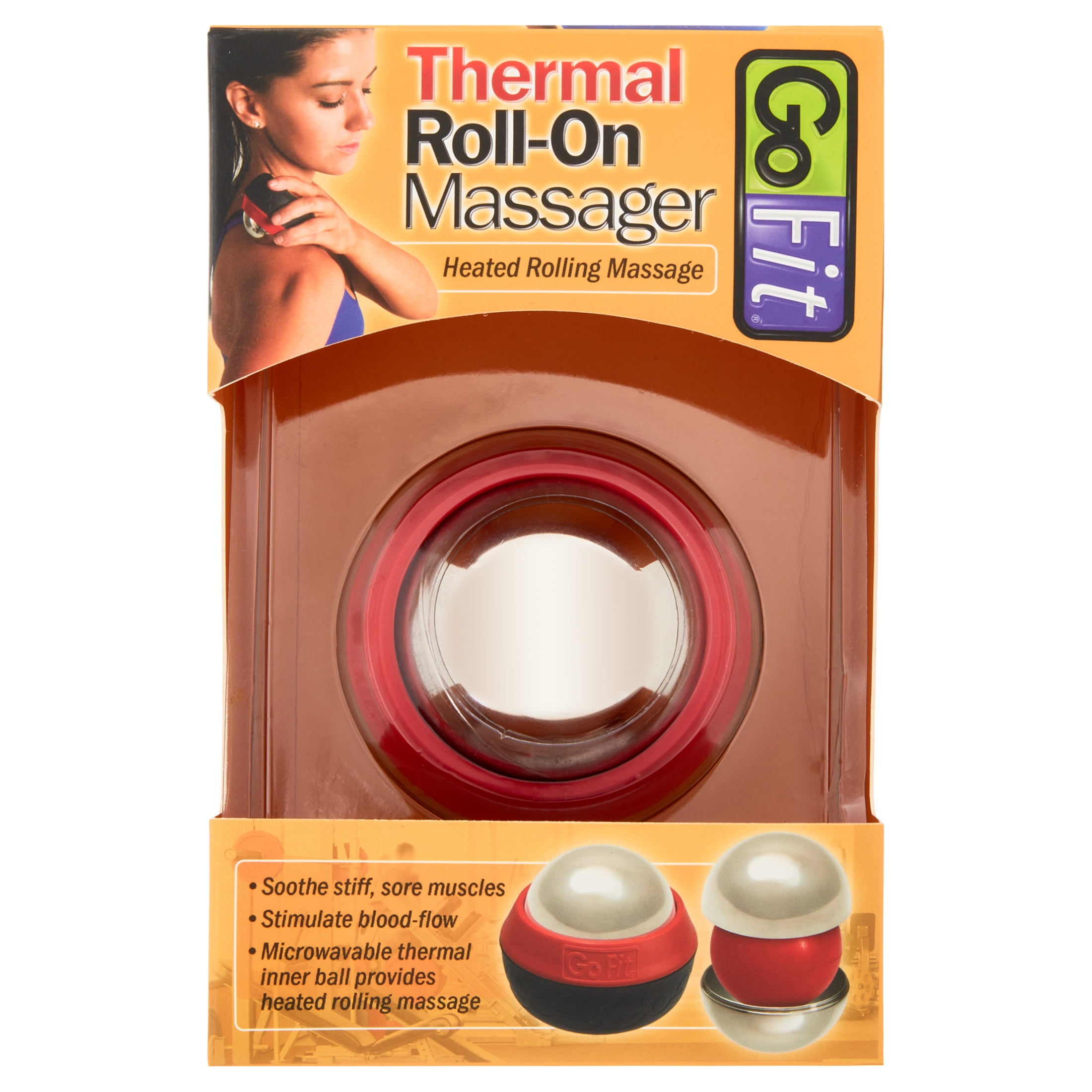 GoFit Thermal Roll on Massager Heat Therapy Warm Muscle Recovery