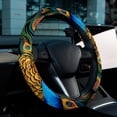 thumbnail image 6 of Peacock 14.5 Inch Printing PVC Leather Auto Accessories Steering Wheel Covers Car Wheel Covers, 6 of 6