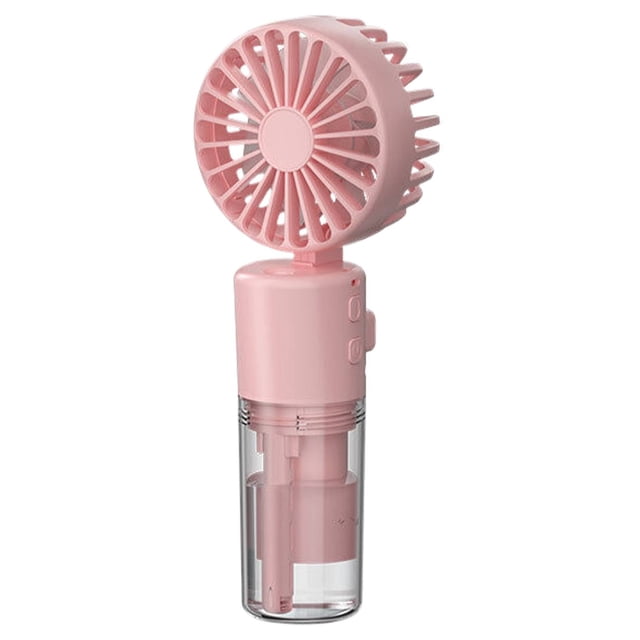 Portable Hand Fan With Mist Spray Handheld Fan With Transparent Tank Water Replenisher Foldable Fan Portable Hand Standing Up Quiet Lightweight For Travel