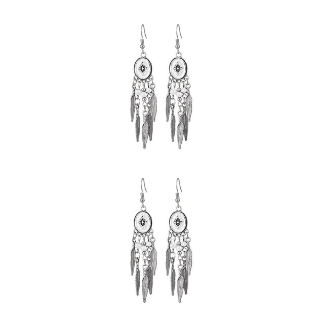Sonducket Pendientes clásicos de aleación bohemios cortos hechos a mano exquisitos colgantes populares de moda para mujeres y niñas Type2 NO2