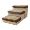 thumbnail image 1 of Almencla Dog Ramps Steps 3 Step Cats Comfortable Small Pets Dog Stairs for Small Dogs Cyan color, 1 of 8