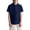 Navy, variant on Kids Quick Dry Polo Shirt, Unisex Boys Girls Short Sleeve School Uniform Top, Breathable Polyester Casual Daily Wear Tee, Sizes 110-150