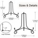 thumbnail image 4 of Iron Display Stand,2 Pack 8 Inch Iron Plate Holder Black Decorative Plate Holder Iron Easel Photo Plate Display Stand for Poster Frames, 4 of 4