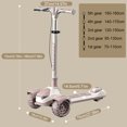 thumbnail image 6 of SHUWND Foldable Kick Scooter with Handbrake, 3 Wheel Adjustable Height Scooter with 2 Brake, 6 of 8