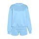 thumbnail image 5 of Puntoco Mujeres Moda Blusa de Cuello Redondo Manga Larga Tops Cortos Sudadera Pantalones Cortos Conjuntos de Traje Casual Liquidación Puntoco Puntoco-1219, 5 of 7