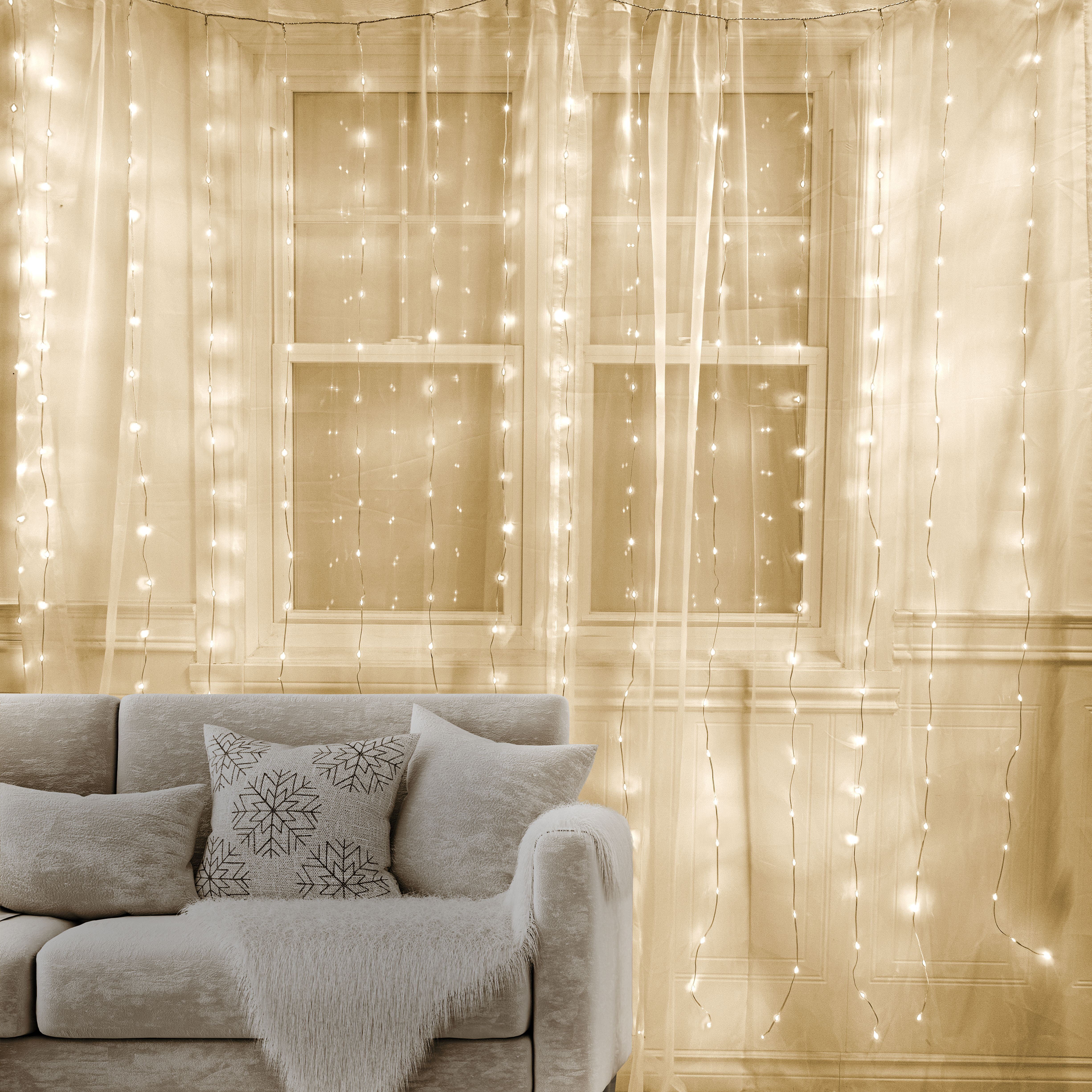 Danson Décor Rideau Lumineux à Ruban de 300 Micropoints, Double Changment de Couleure