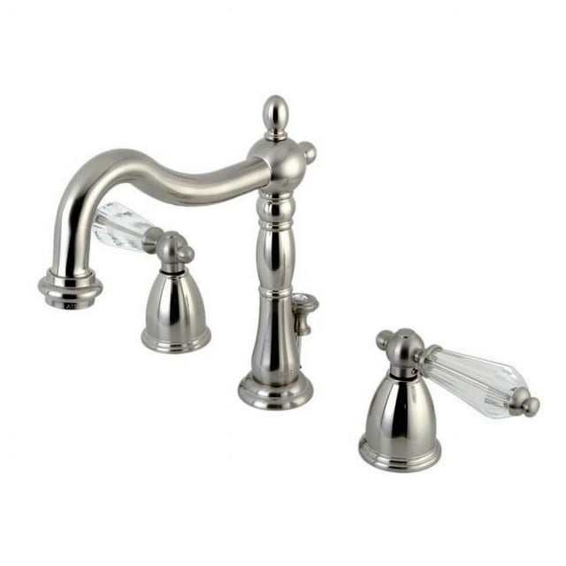 Kingston Brass KB1978WLL Widespread Lavatory Faucet with Retail Pop-Up, Satin Nickel