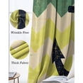 thumbnail image 3 of Anchor Nautical Blackout Curtains for Bedroom Living Room Darkening Curtains 63 Inches Long Vintage Green Yellow Wave Stripe Window Curtain 2 Panels Set Window Treatment Grommet Drapes 42"x63", 3 of 9