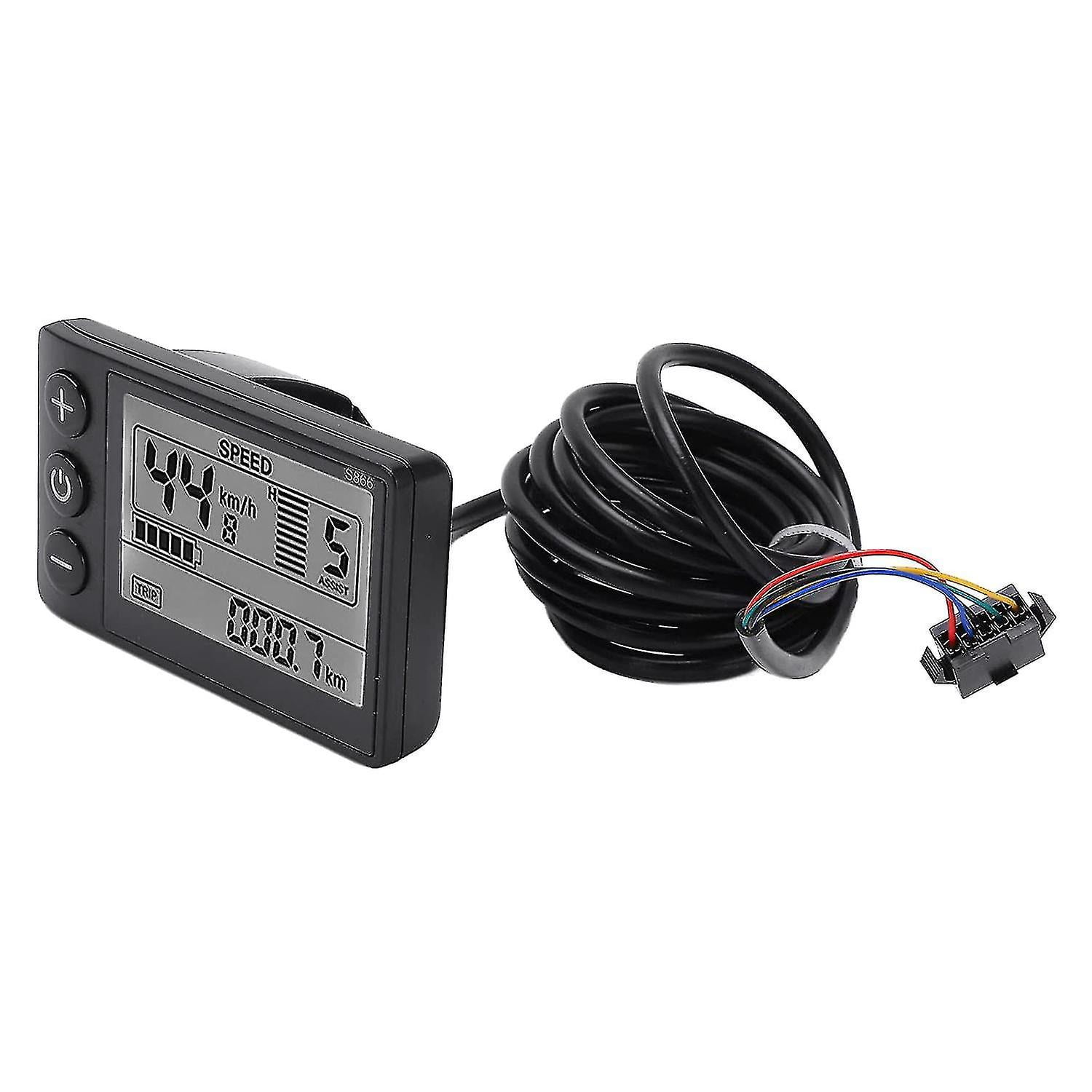 BONKZEBU S866 LCD Display Für E-Bikes - Wasserdichter Fahrradcomputer Für 24V/36V/48V