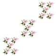 thumbnail image 3 of Kearding 5X flor artificial planta falsa decoración de la boda mano de obra tamaño compacto atractivo arreglo duradero jardín rosa Type1 NO1, 3 of 6