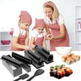 thumbnail image 5 of Kit para hacer sushi para principiantes, kit para hacer sushi DIY, juego de preparación de sushi de grado alimenticio, molde de rodillo de arroz reutilizable, juego de iniciación de sushi, 5 of 5