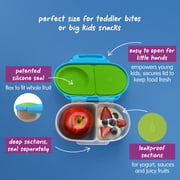 b.box Snack Box - 2 Compartment Snack Containers for Kids, Leakproof - Ocean Breeze