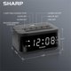 thumbnail image 4 of Reloj despertador digital Sharp SPC235ABAMZ con carga rápida USB 2A, 4 of 5