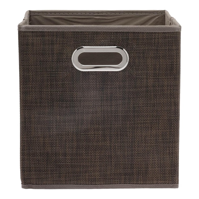 Cubo Organizador Home Home Teslin Chocolate 28X27X27 Cm