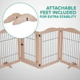 thumbnail image 5 of Arf Pets Freestanding 4-Panel Wooden Dog Gate - Support & Barrier, 5 of 9