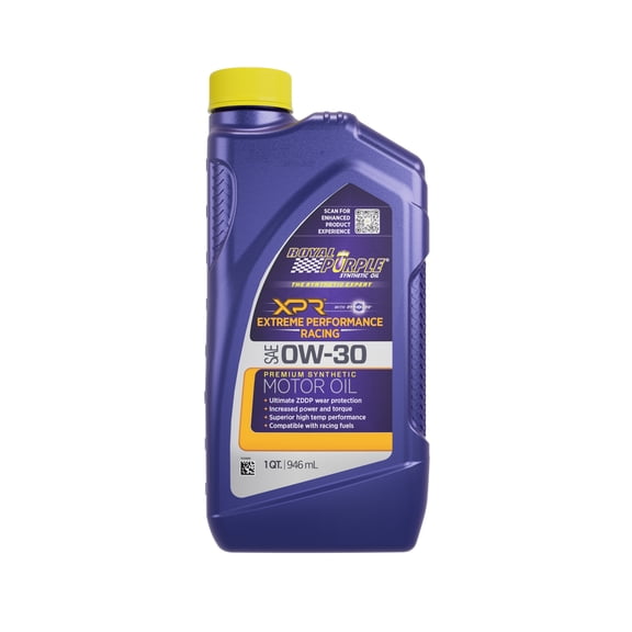 Royal Purple 01010 0W-30 XPR Synthetic Multi-Grade Racing Motor Oil - 1 Quart