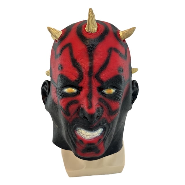 Máscara de Halloween para cosplay de Darth Maul para adultos