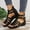 Black, variant on WIZUTIZ Peep-Toe Heels for Women Hiking Sandals Women Party Comfort Stretch Beach Sandals Buckle Round Toe Summer Shoes Mid Heel (2"-3") Wide Solid Sandals for Ladies Holiday New Arrivals Black