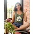 thumbnail image 2 of Fairytale Hedgehog Racerback Tank Women -Grace Popp Designs, Female Small, 2 of 4