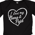 thumbnail image 4 of Inktastic I Love My Nana and Papa in White Chalk Heart Boys or Girls Long Sleeve Baby Bodysuit, 4 of 5