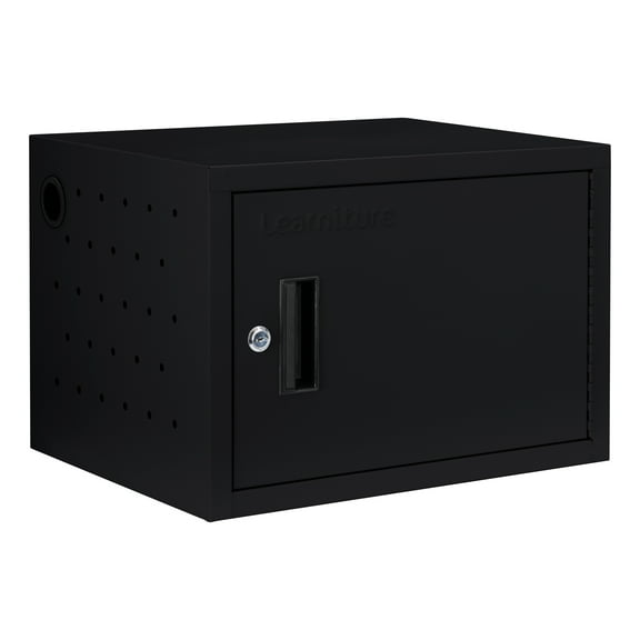 Learniture Structure Series 12-Device Wall-Mount Charging Cart Compatible with Laptop Computers, Tablets, Chromebooks - Black