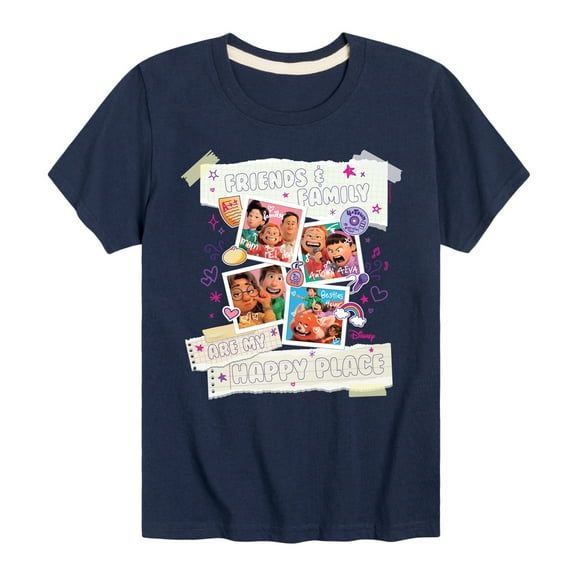 Turning Red - Friends Family Happy Place - Youth Short Sleeve Graphic T-Shirt