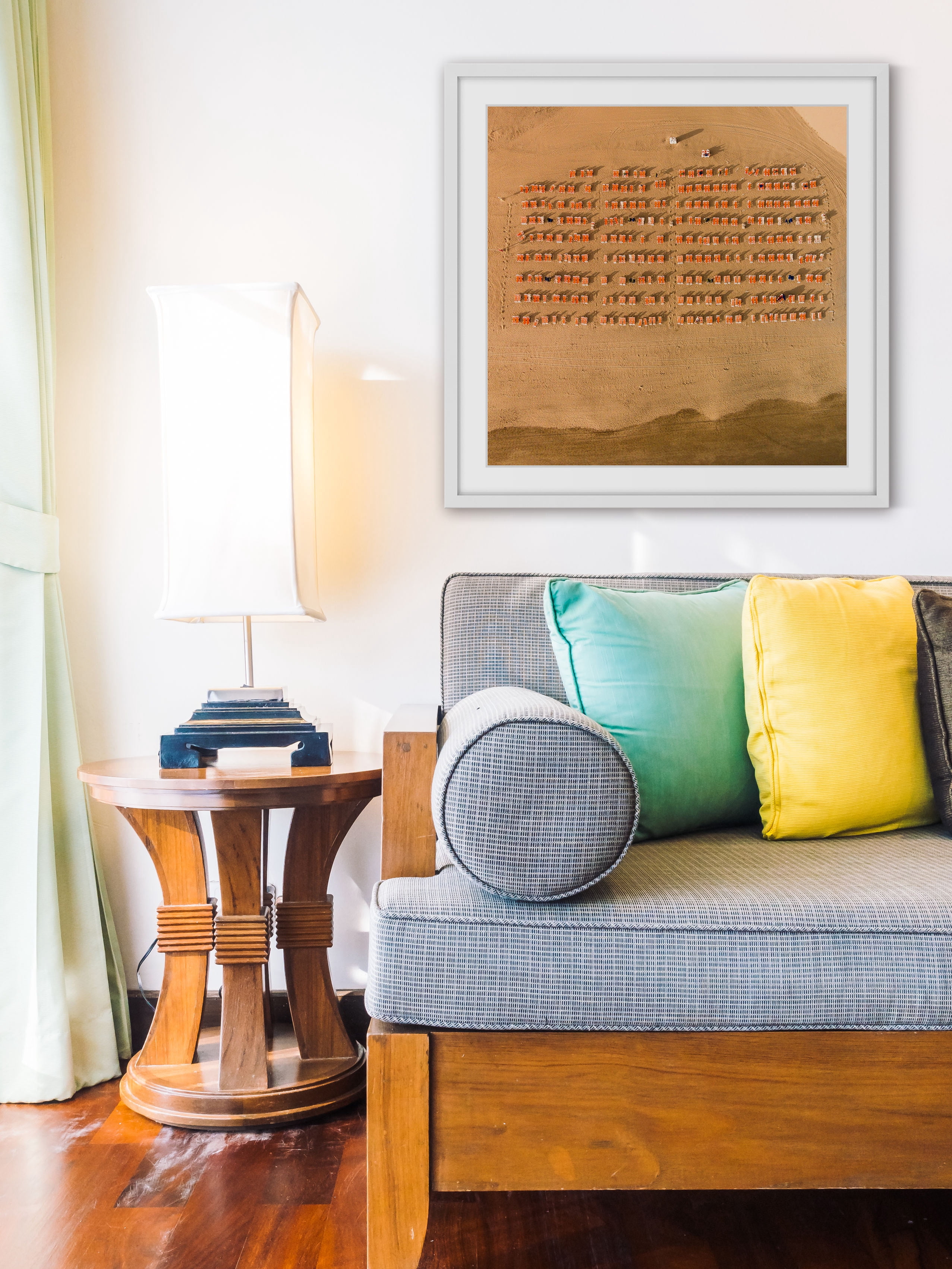 "Waiting for People" Framed Painting Print